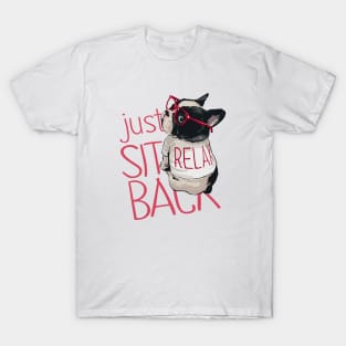 Relaxing French Bulldog T-Shirt